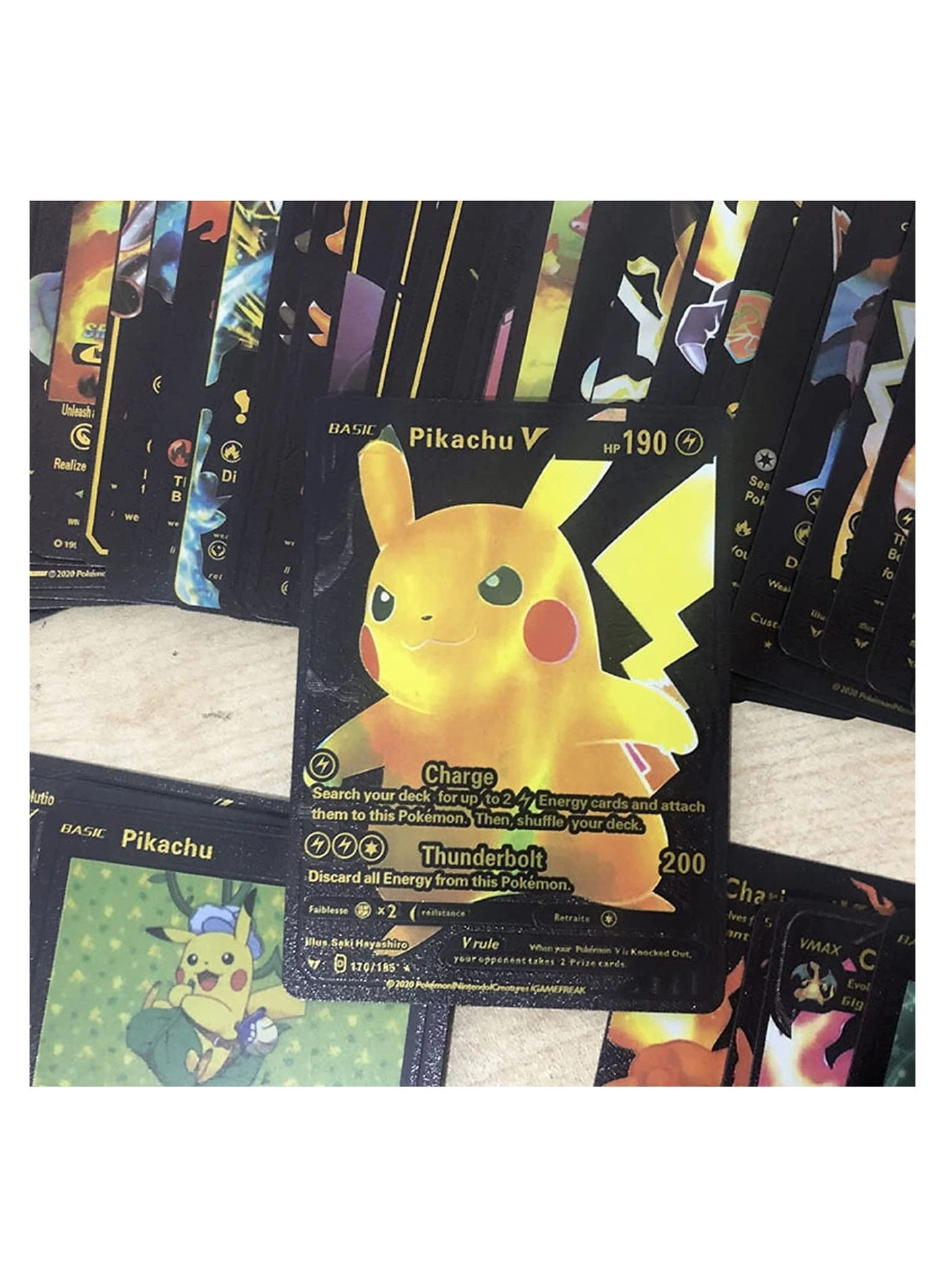 Assorted Cards Deck Box Set - Black 55pcs