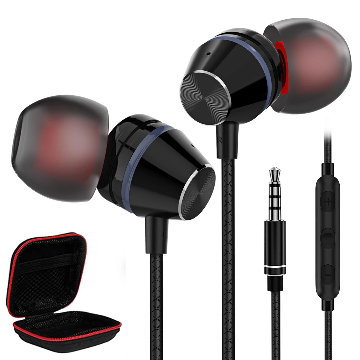 TITACUTE 3.5mm Headphones Magnetic Wired Earbuds