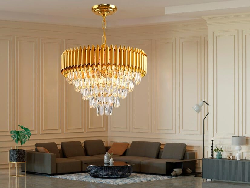 GOLD MAMMA - 4-Tier Crystal Chandelier 500 MM