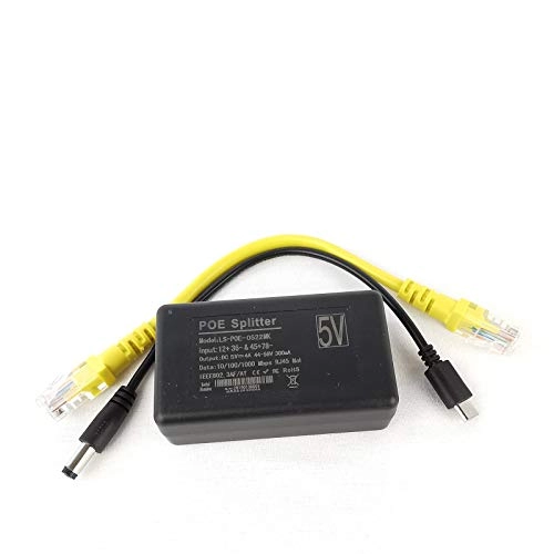 USB Type C Active PoE Splitter - 48V to 5V IEEE802.3af Gigabit