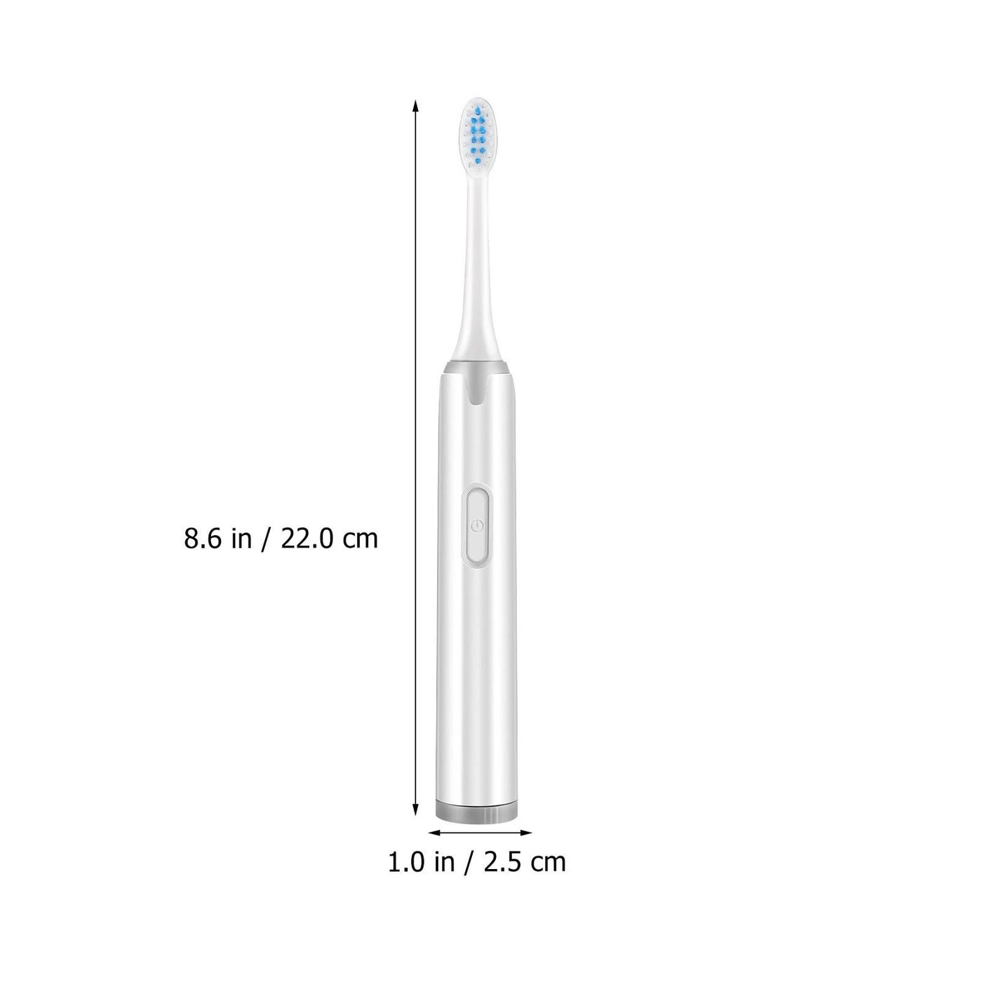 Electric Toothbrush - 5 Brush Heads Battery Powered Soft Bristles