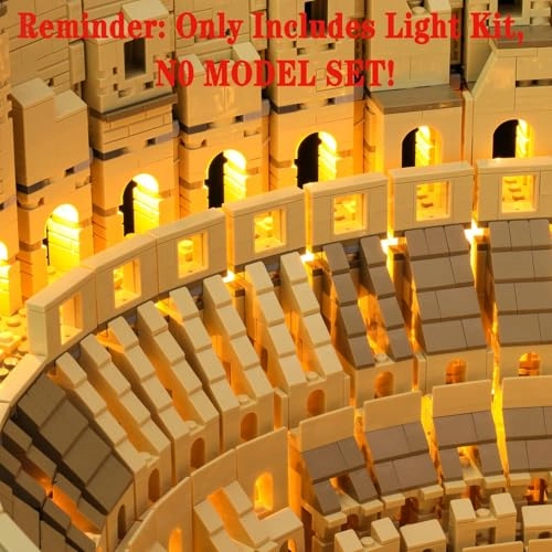LED Light Kit Compatible with 10276 Colosseum - Plastic Architecture 1