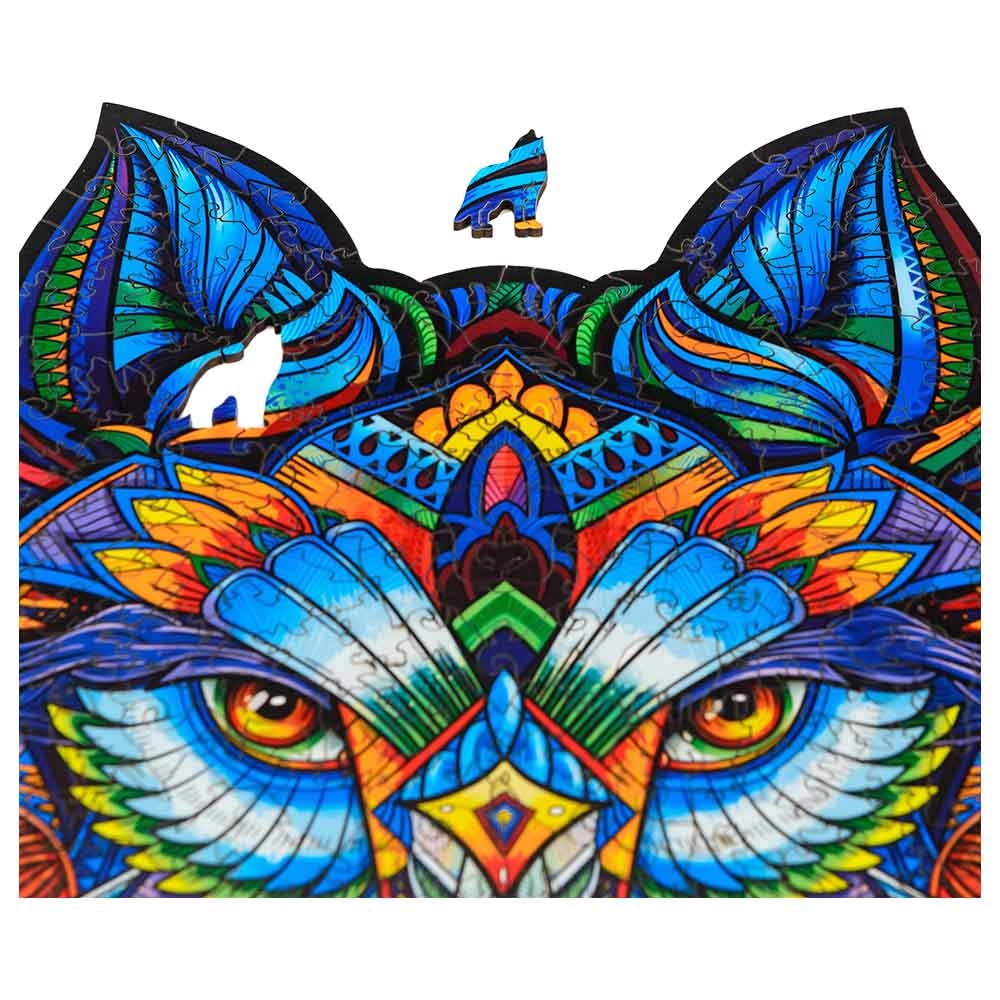 Majestic Wolf Wooden Puzzle (4107390-WOLF_KS) - 310 pcs