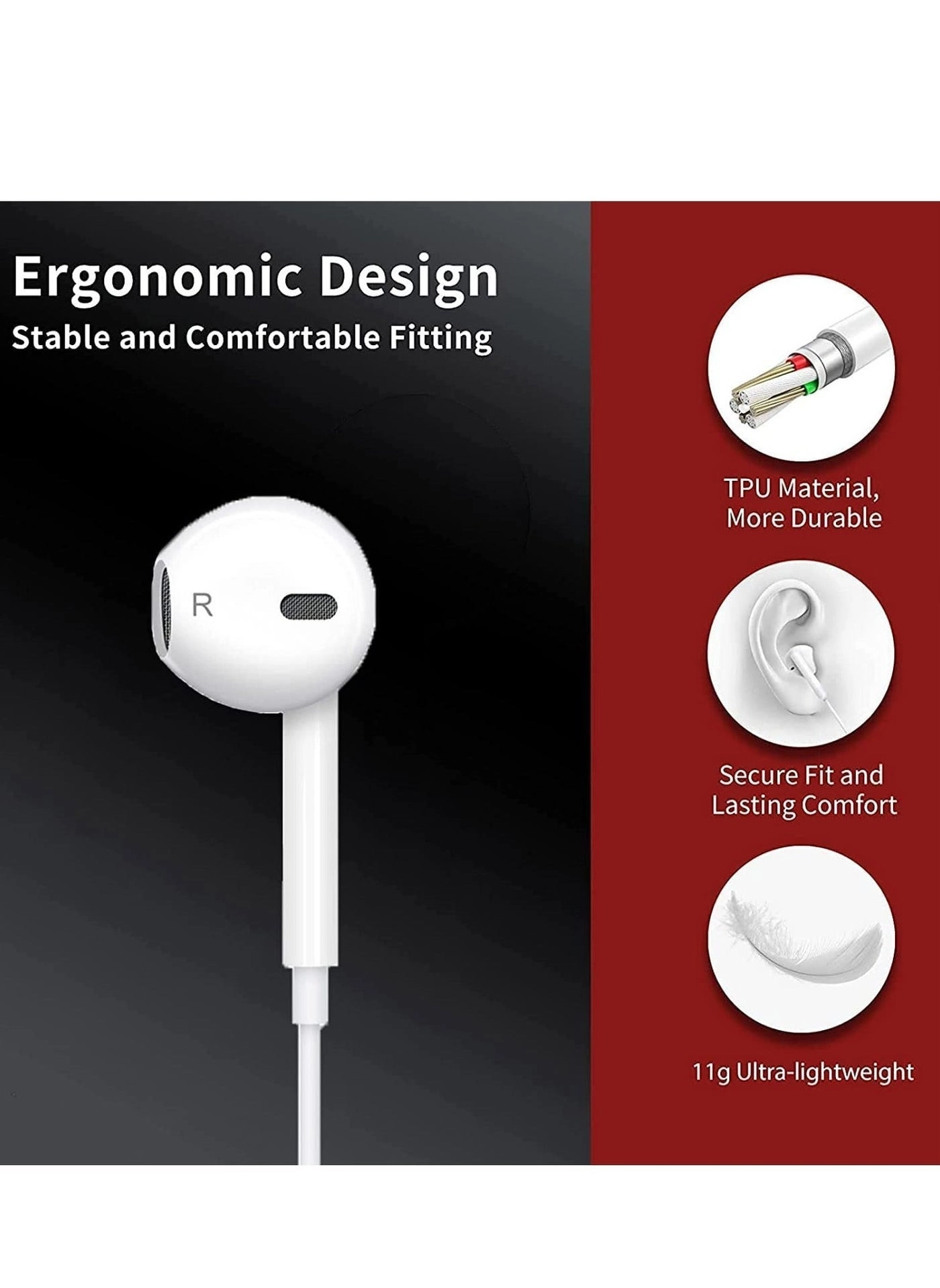 In-Ear Earphones Wired Earbud