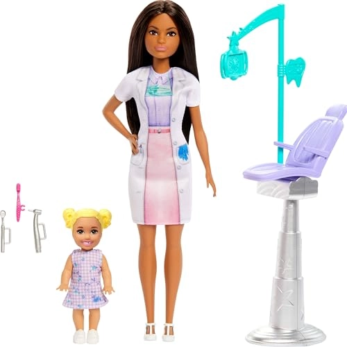 Barbie Dentist - Brunette Blue Dress Ages 3+