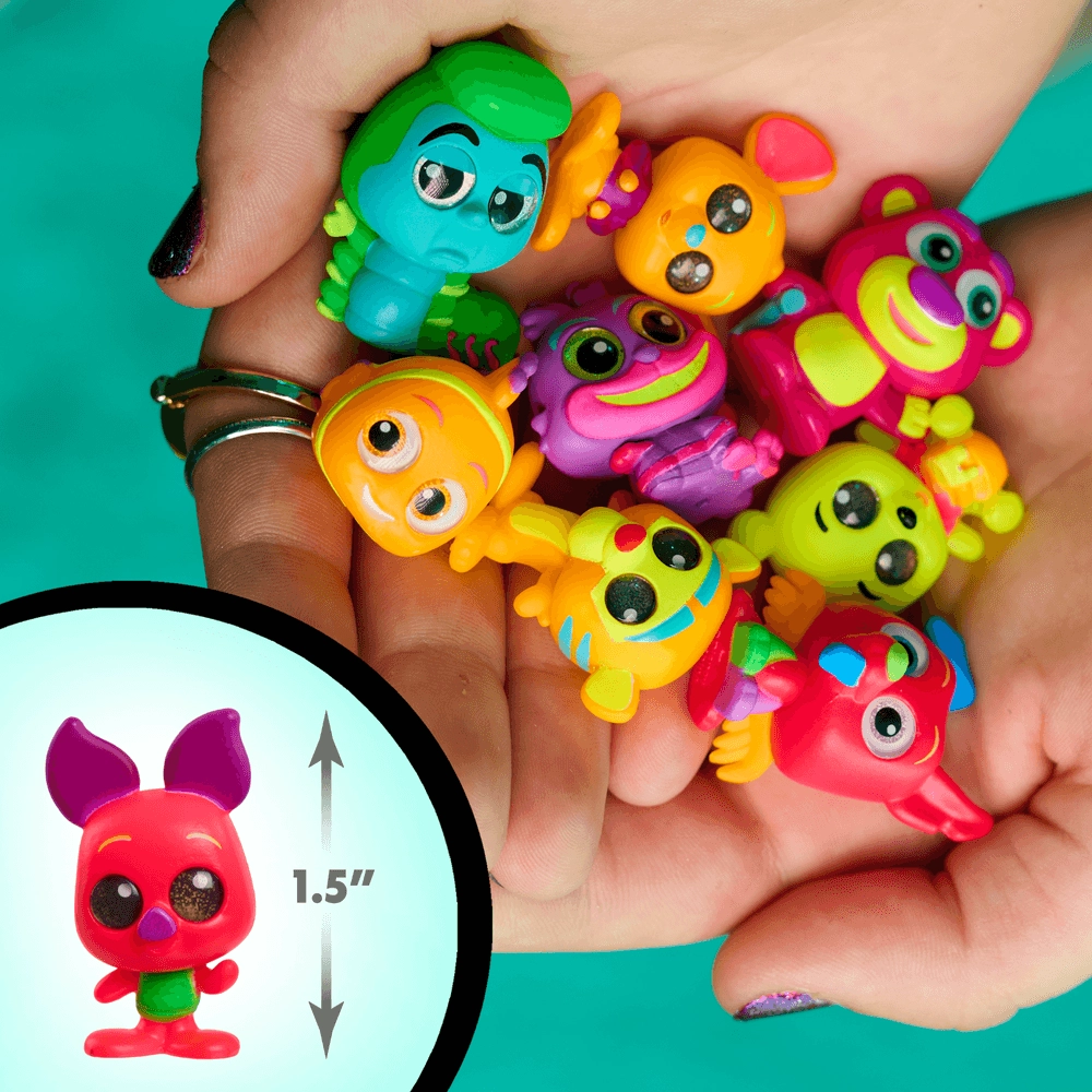 Doorables Neon Glow Peek - Collectible Mini Action Figures (29464294-44962) 5 pcs