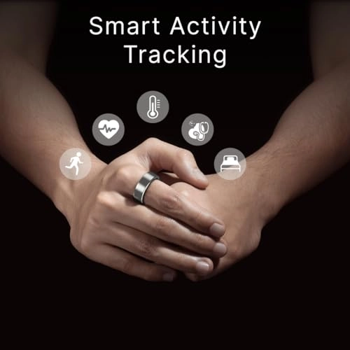 Halo Smart Ring - Lunar Silver Size 11 30+ Workout Modes