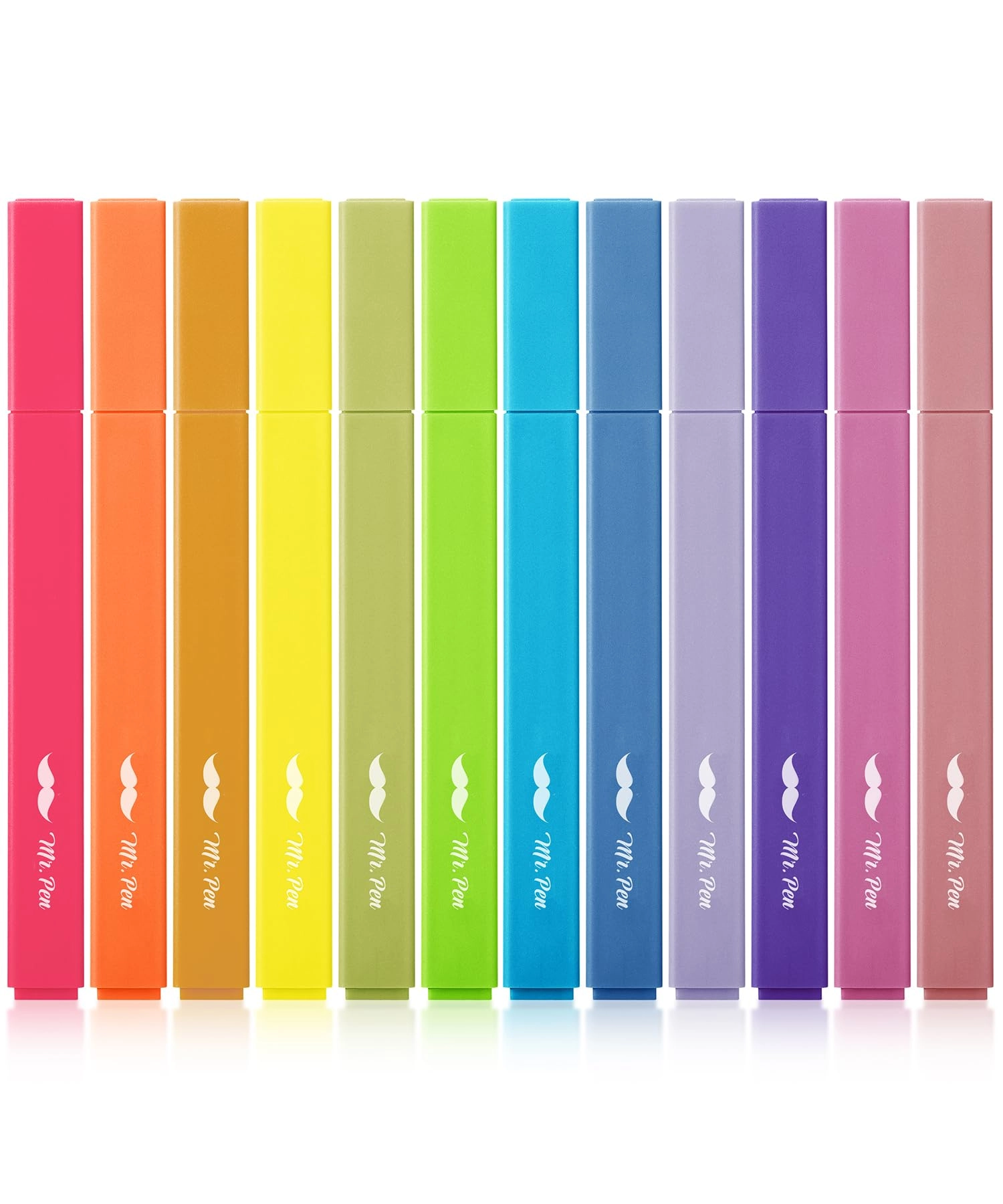 Mr. Pen Aesthetic Highlighters - [Multiple Pastel Colors] Chisel