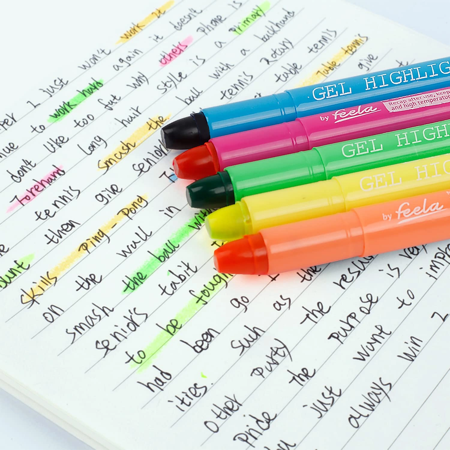Gel Highlighters - Multicolored Broad