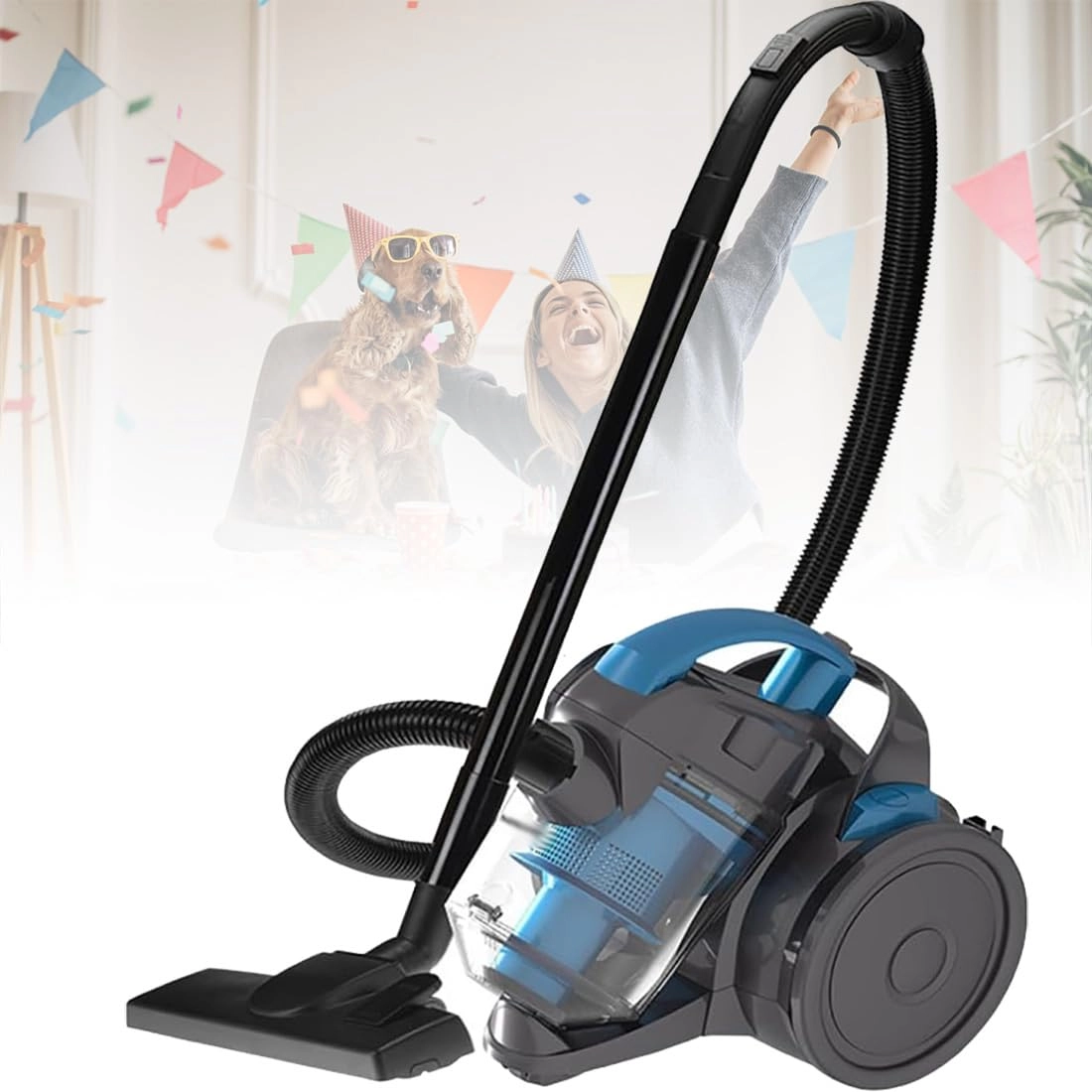 AXIWOEI Bagless Vacuum Cleaner - 2000W 1.8L