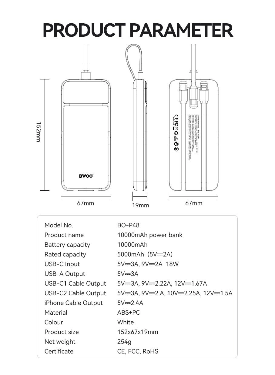 Power Bank - 10000Mah 22.5W Fast Charging