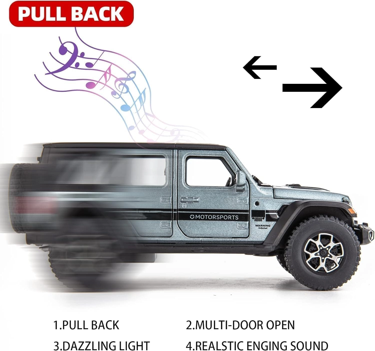 Wrangler Rubican 1:32 - 1 pc