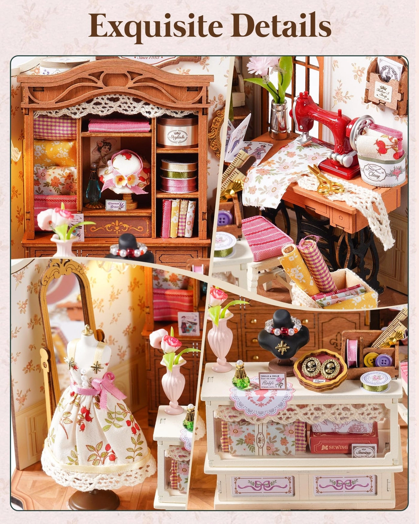Elsa's Tailoring - DIY Miniature House Kit