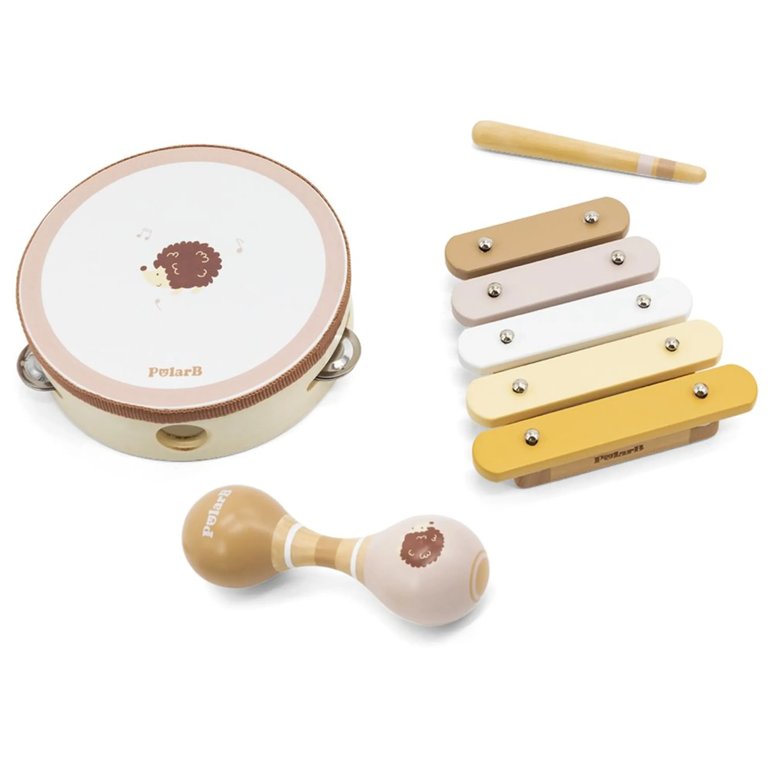 PolarB Hedgehog Musical Toy Set - 12 months+