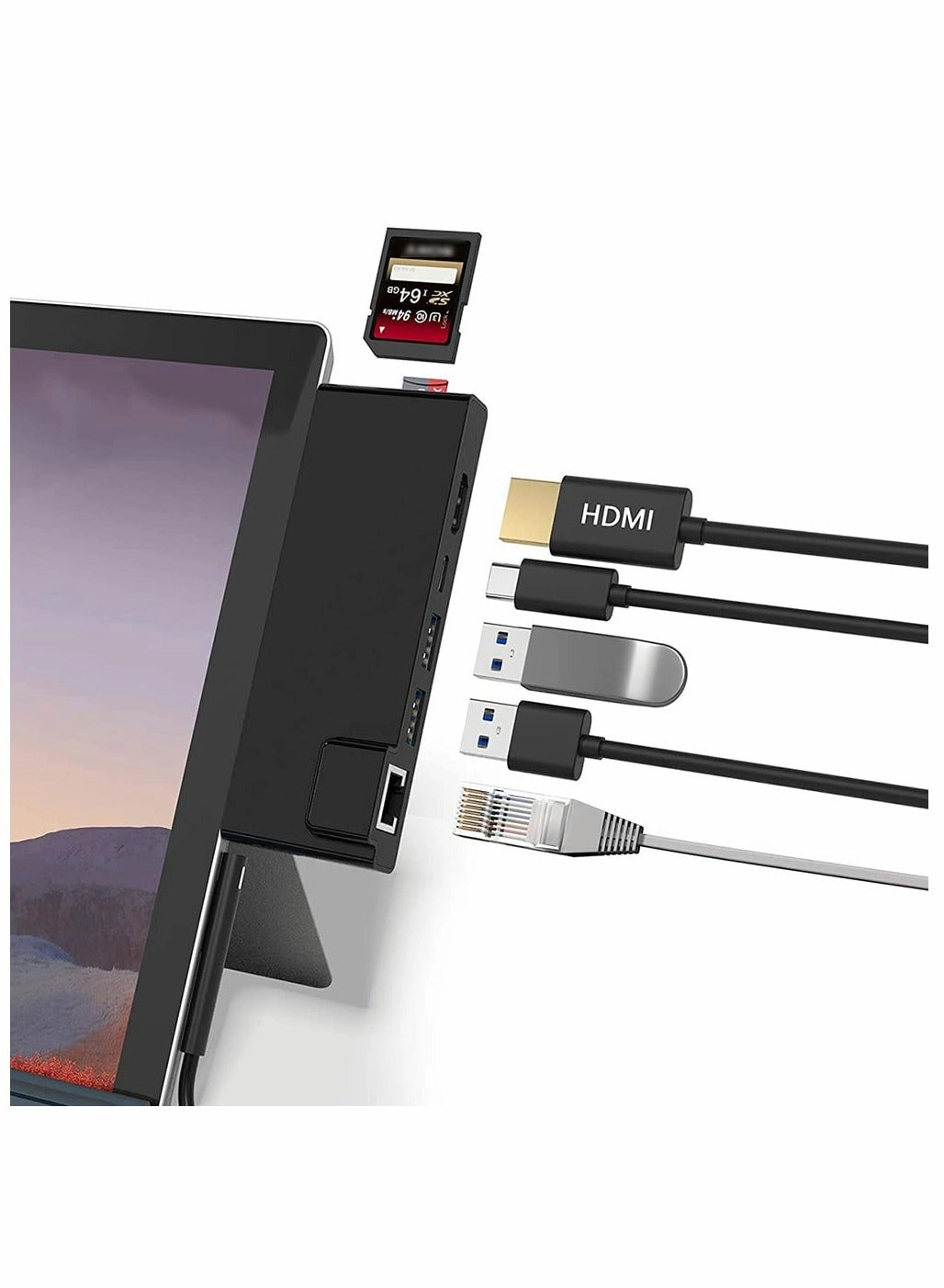Hub Docking Station - USB C Surface Pro 7