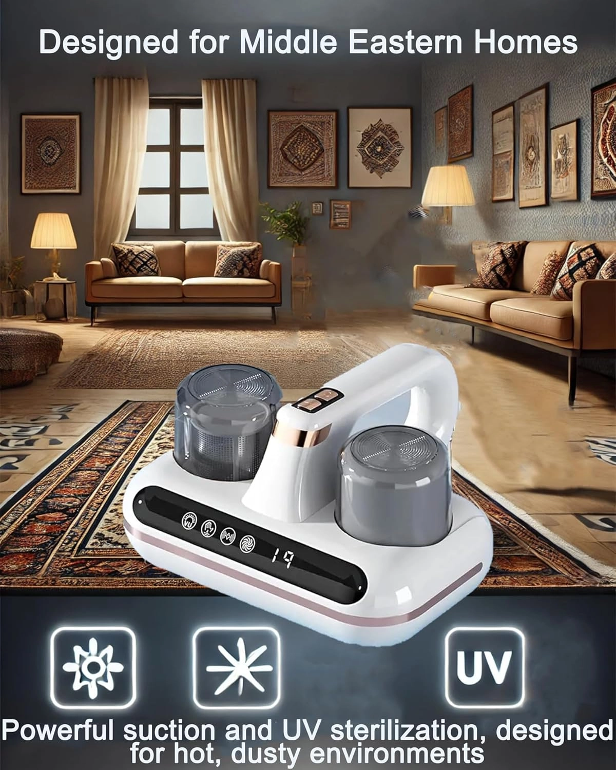 Handheld Mattress Vacuum - Cordless UV 10,000Pa