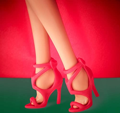 Barbie Signature 2022 Holiday - Dark Brown Wavy Hair Doll Stand Ages 6+