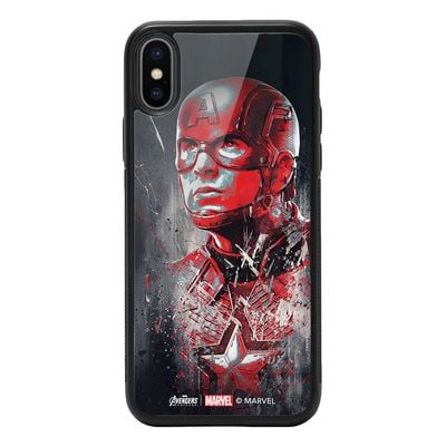 iPhone Xs Max Cover - TPU Bumper Case + Tempered Glass Back Back Case