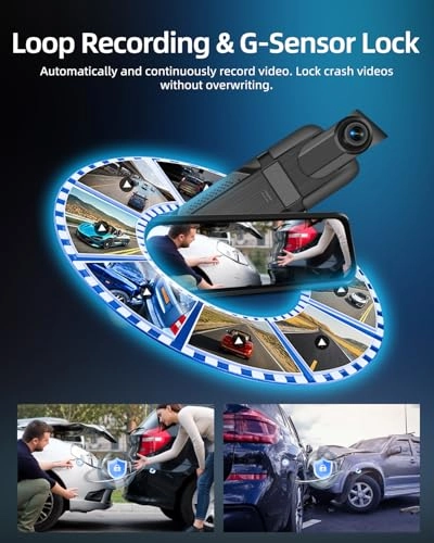 Mirror Dash Cam 3 Channel - 2K