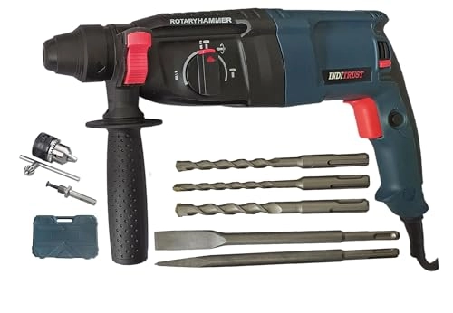 Electric Hammer Reversible Drill - 1250W 26mm 3Pc SDS Bit