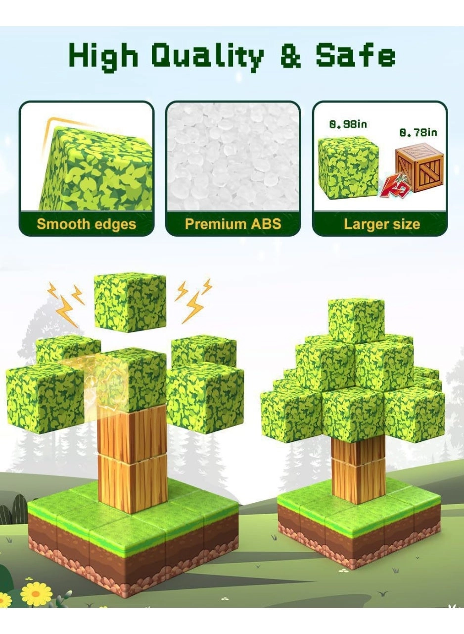 Forest Magnetic Building Blocks - 100 pcs