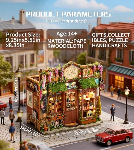 DIY Book Nook Kit - FLOWER HOUSE BOOKNOOK 1/32