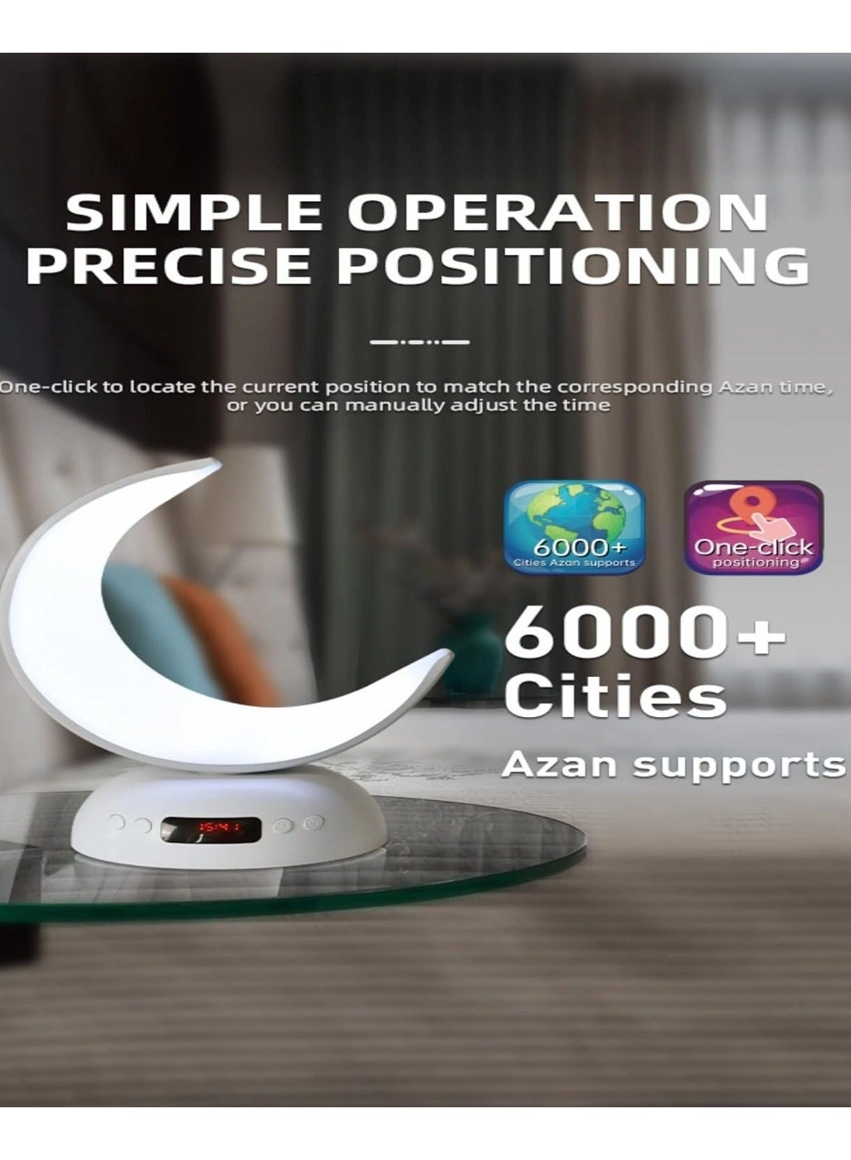 QB303 - Touch Lamp Azan Clock