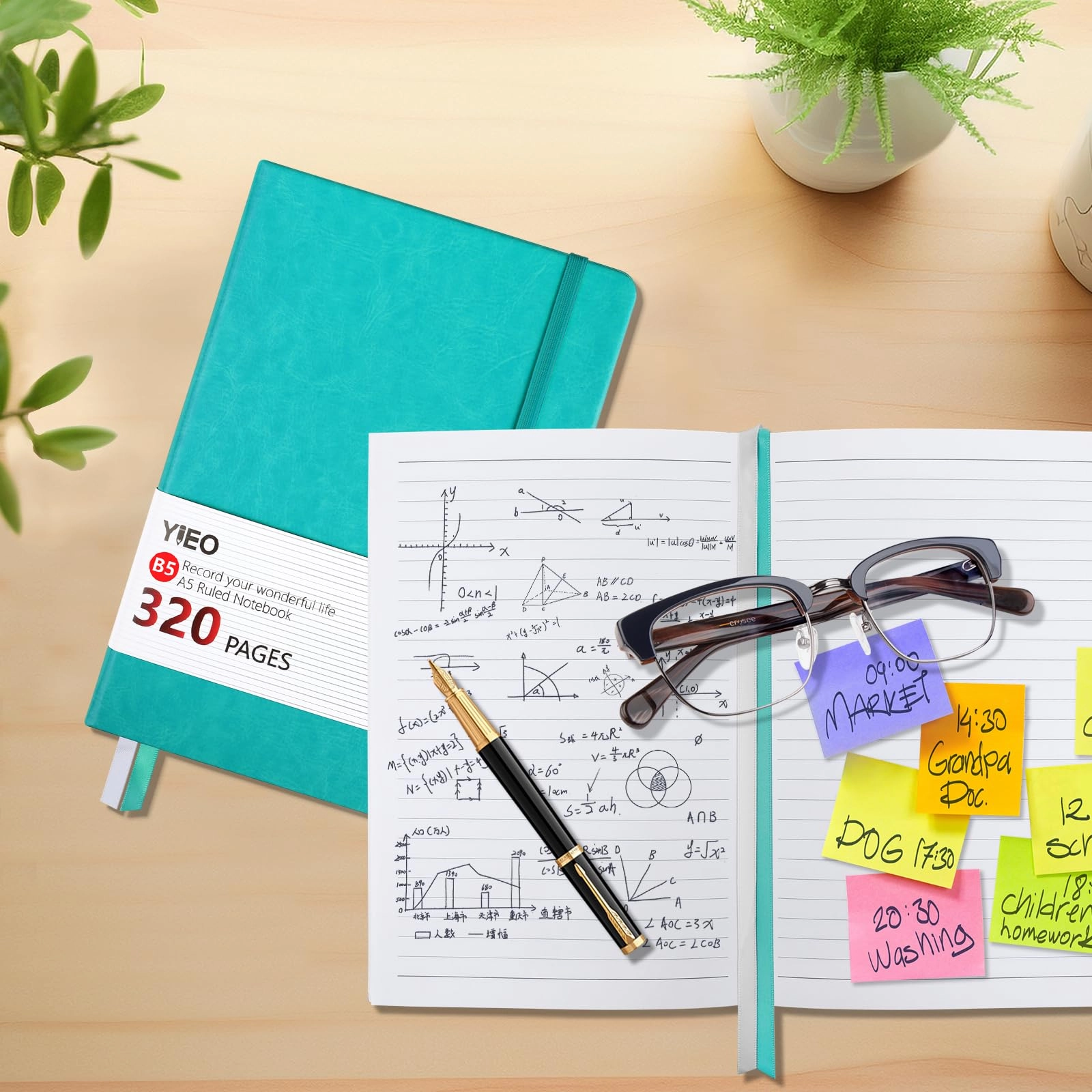 Notebook B5 Hardcover - Lined 320 Pages