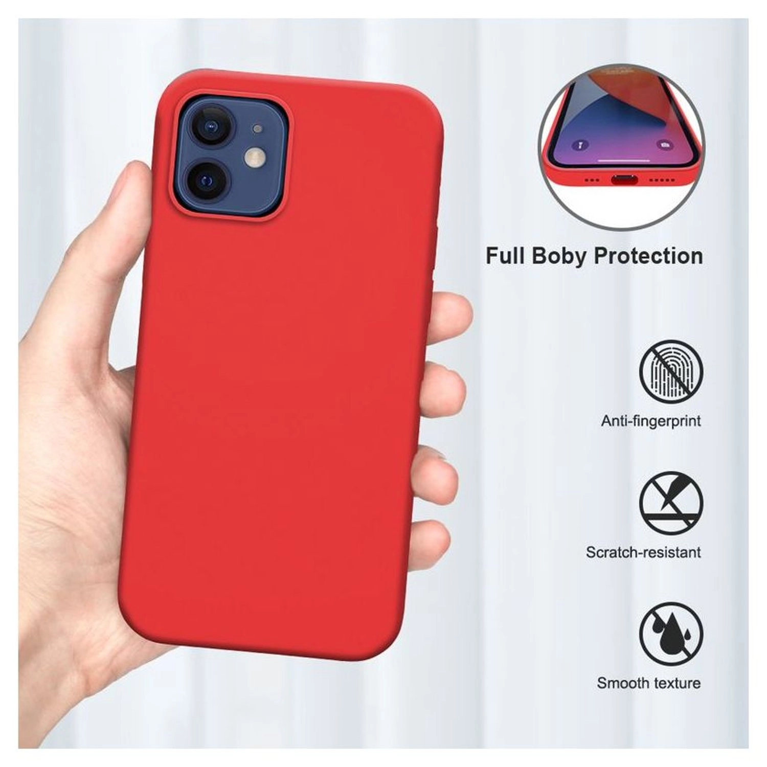 Efficiente-Series Silicone Case for iPhone 12 / iPhone 12 Pro