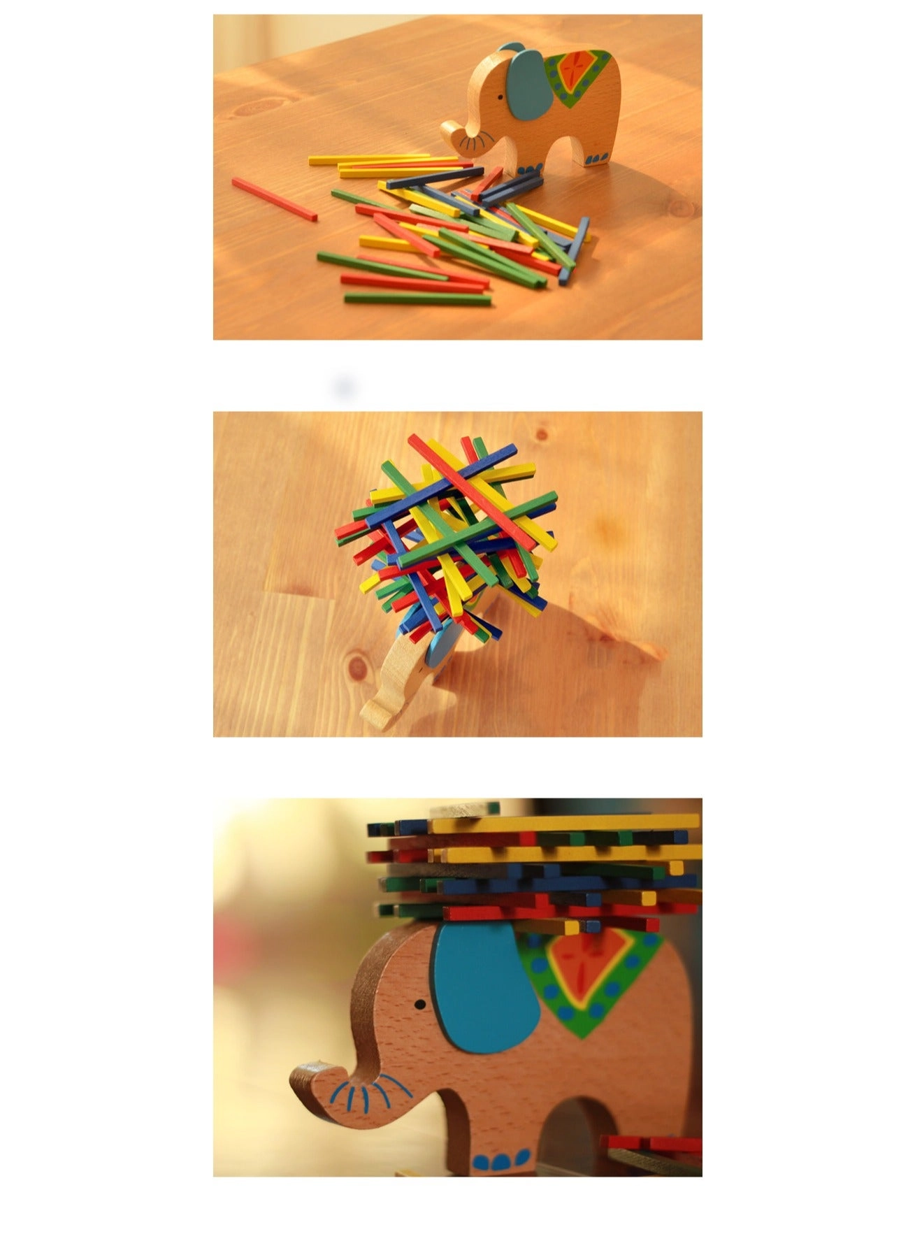 Wooden Stacking Blocks - 16 pcs