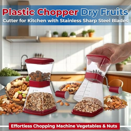 Manual Smart Chilli & Dry Fruit Plastic Chopper - 250 ML