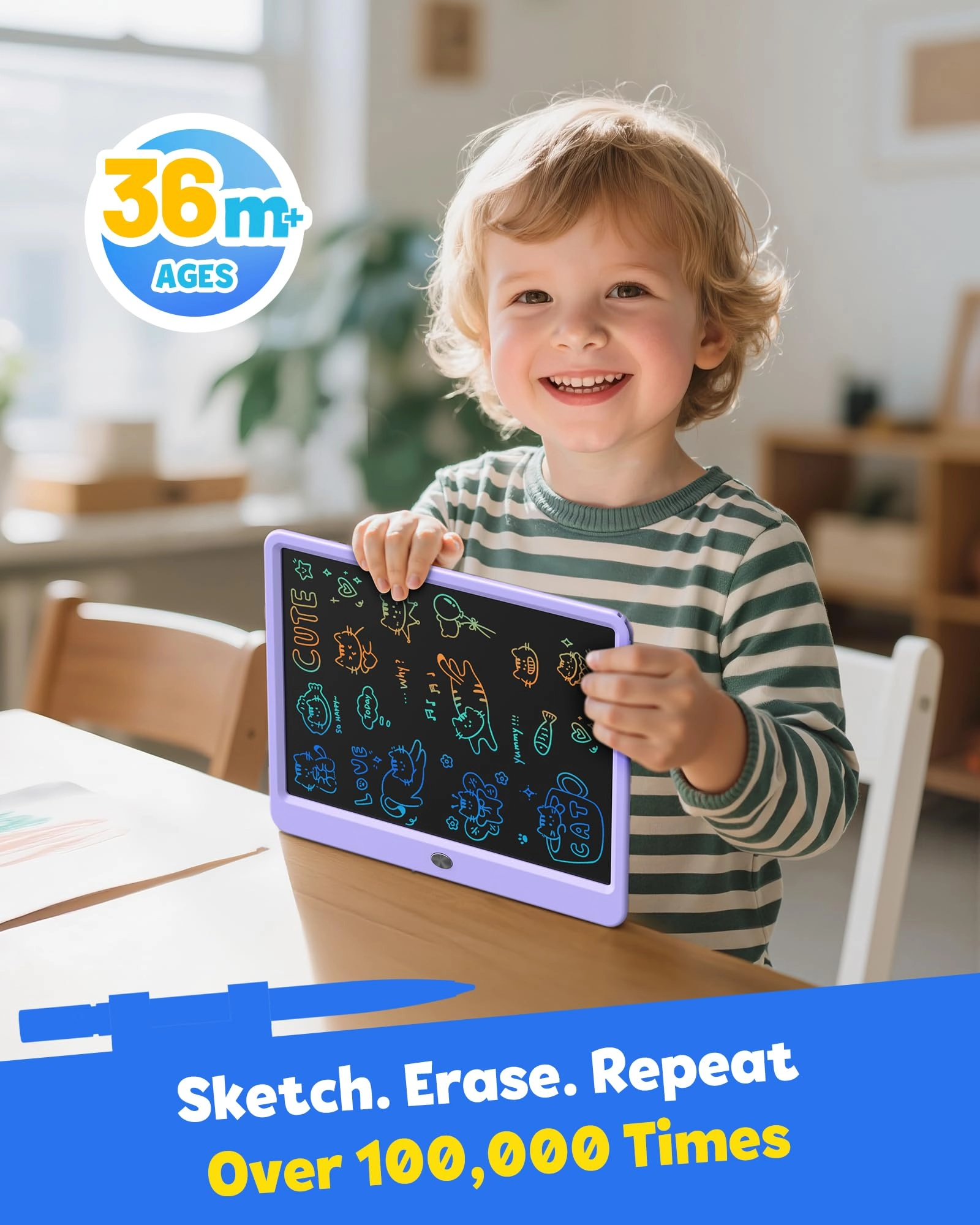 LCD Writing Tablet - 12 inch Erasable