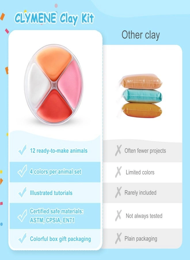 Air Dry Clay Kit - 12pcs.