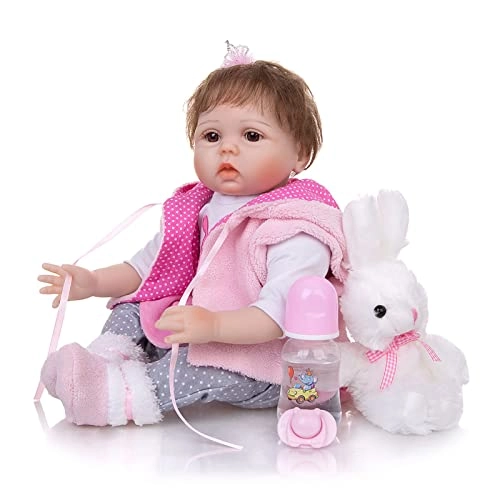 Reborn Baby Doll - 55cm 22" Vinyl Cotton Body