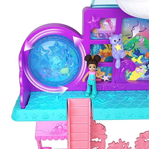 Pollyville Aquarium Set - 2 Dolls 11 Accessories Ages 3+