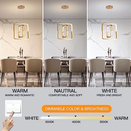 Dimmable LED Chandelier - 3000K-6000K