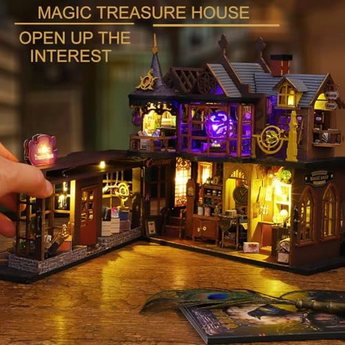 Miniature Dollhouse Kit - Mechanical Aesthetic Design 27.48 x 22.48 x 29.18 cm