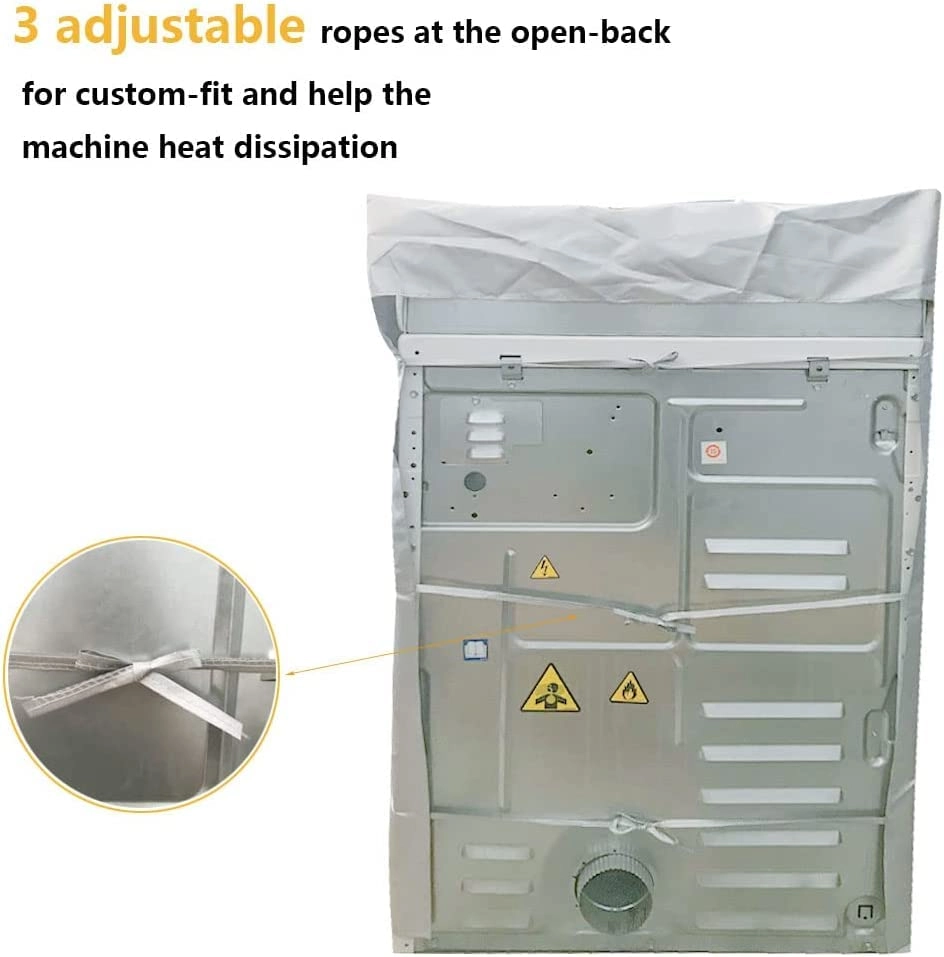 Washer and Dryer Cover - 2 Pack Silver Waterproof