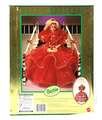 Happy Holidays Barbie - Hallmark Special Edition 1993 11.5" Ages 3+