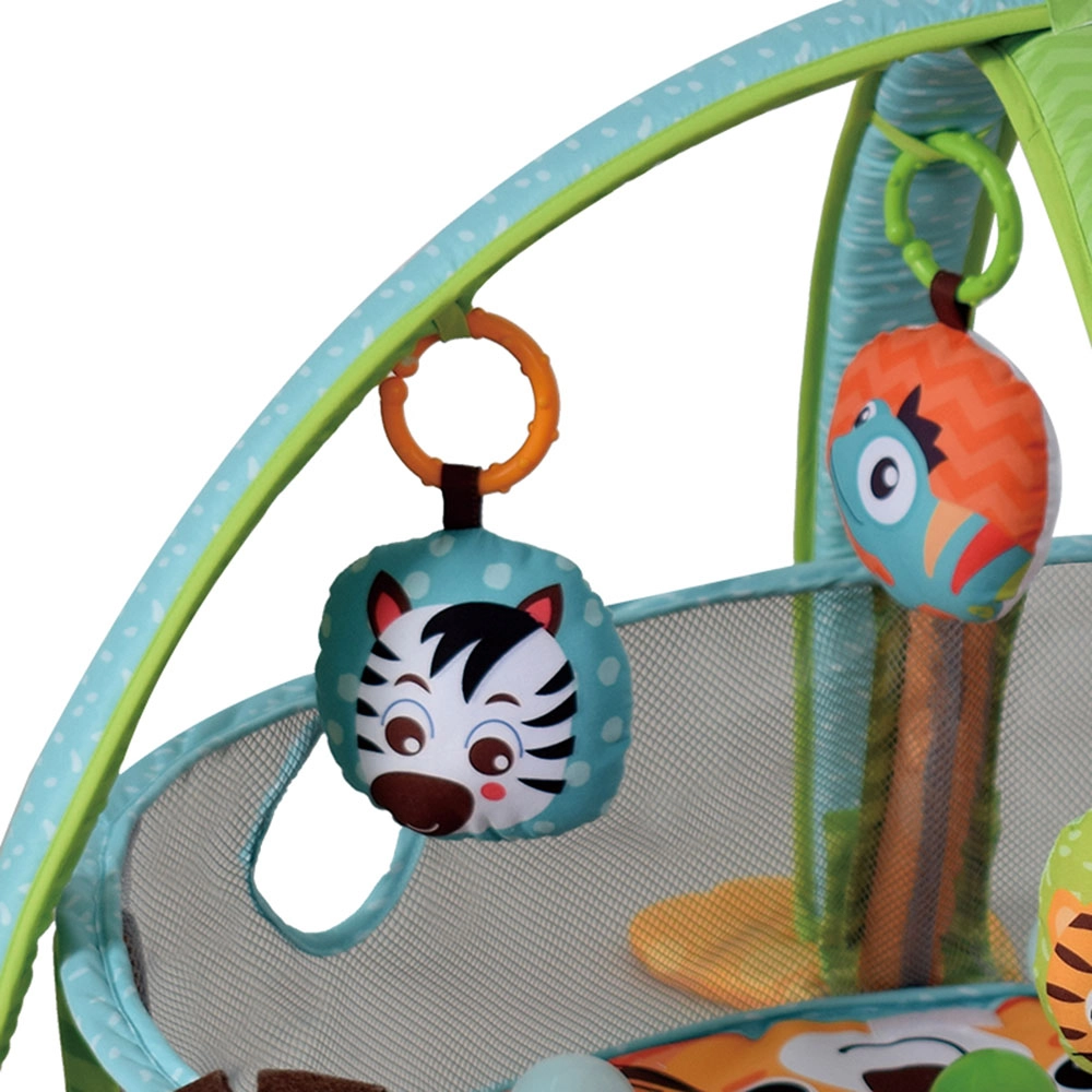 3-in-1 Light-Up Activity Playgym - Includes 30 colorful balls Suitable for 0 to 12 mo