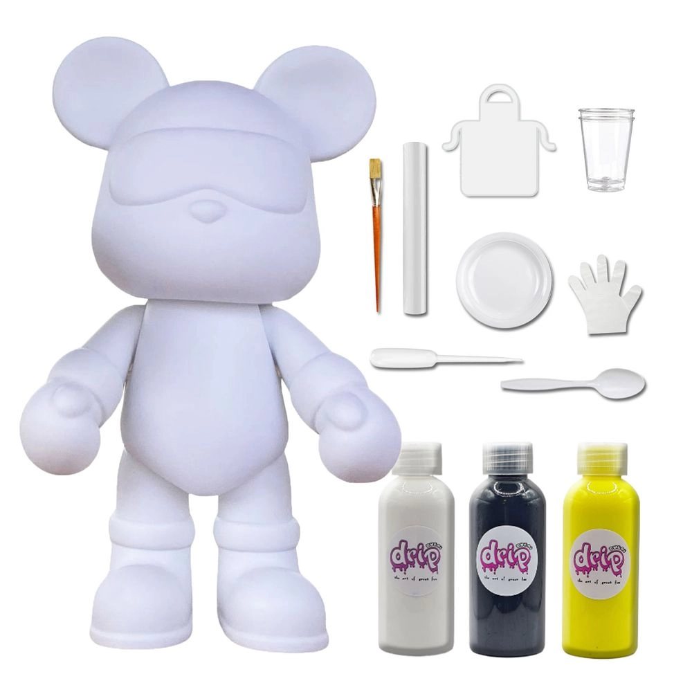 DIY Fluid Paint Bear - Complete Kit 23 cm