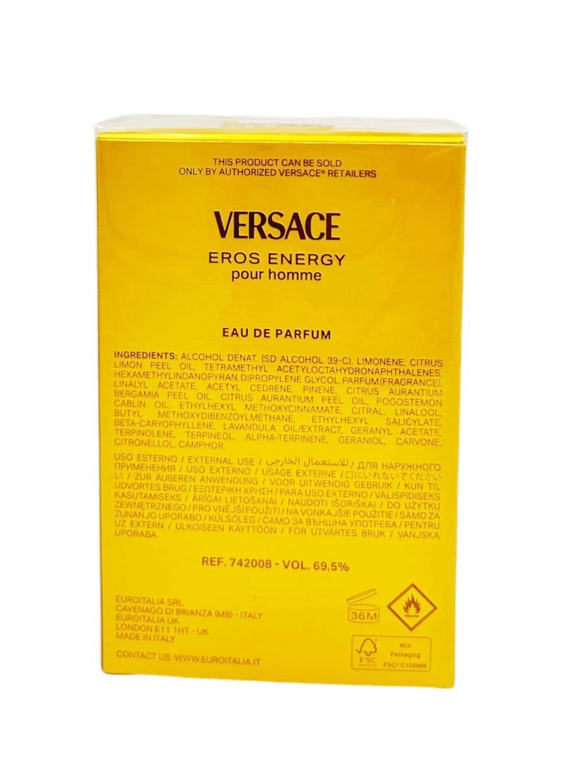 Eros Energy Eau de Parfum 100 ml