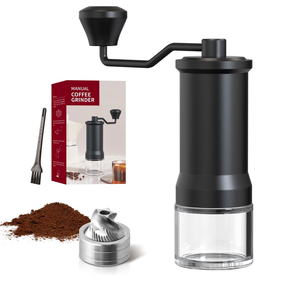 LePresso High Precision Conical Burr Grinder - Glass Container 30-35g SS420 Premium Steel