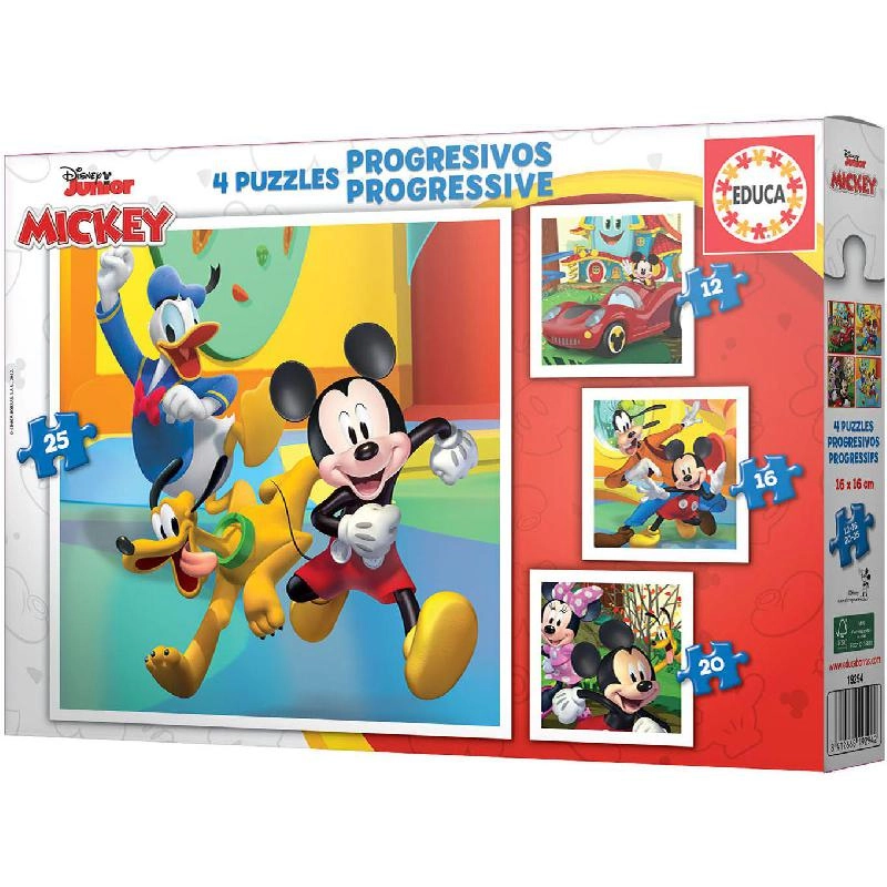 Educa Mickey & Friends 4-in-1 Puzzle (19294) - 73 pcs