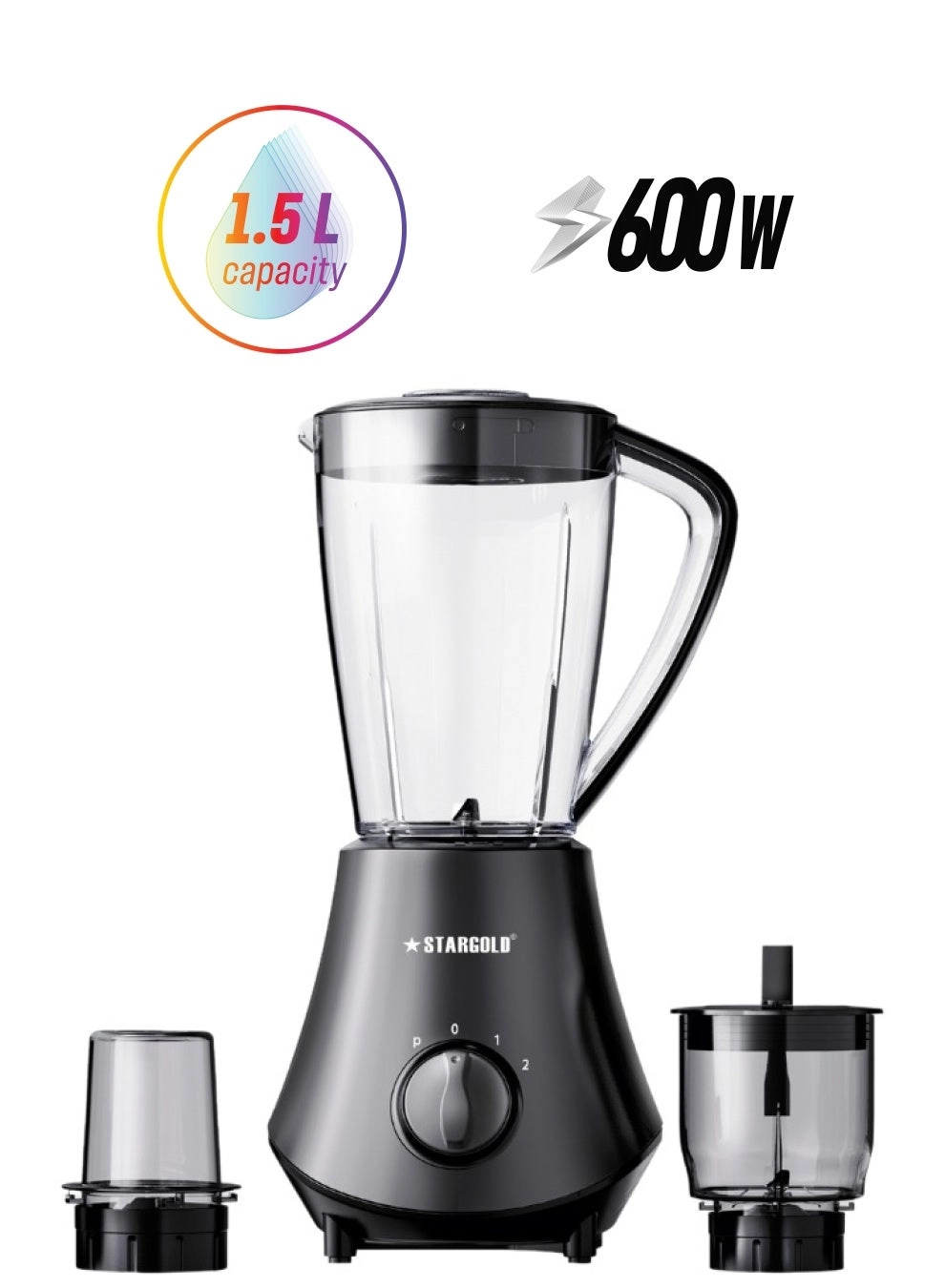 Stargold SG-1355 EDGE - 3-in-1 Versatility Stainless Steel Blades Safety Lock Protection