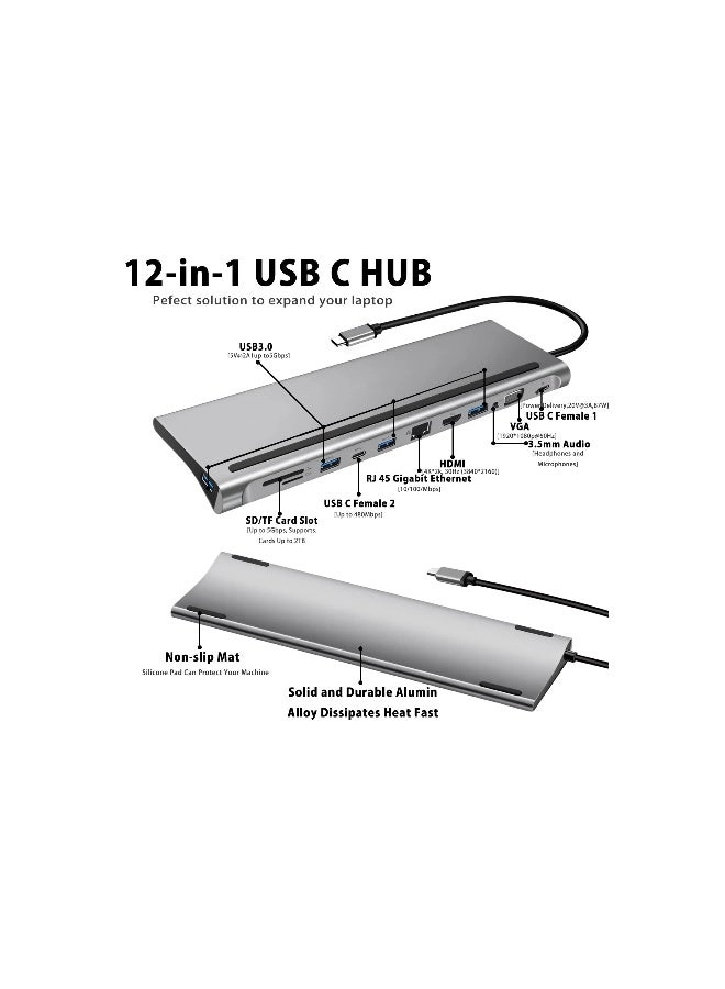 USB C HUB Docking Station - Thunderbolt 3 4K