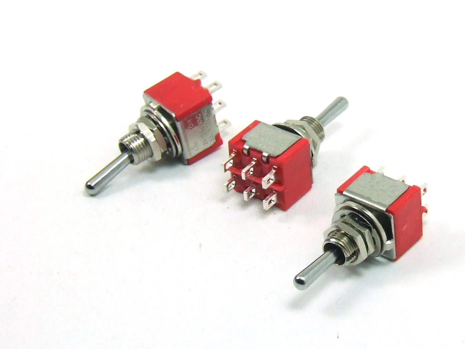 POPESQ Switch Lever 2 Contacts - 3 pcs 2A 250VAC On-Off-On