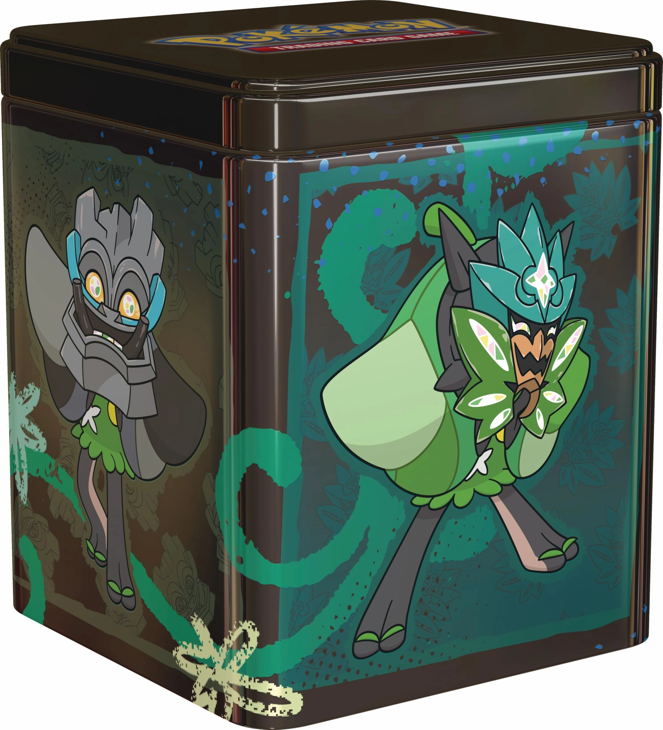 The Pokémon Company International Stacking Tin Box Paradox - 3 Booster Packs 2 Sticker Sheets