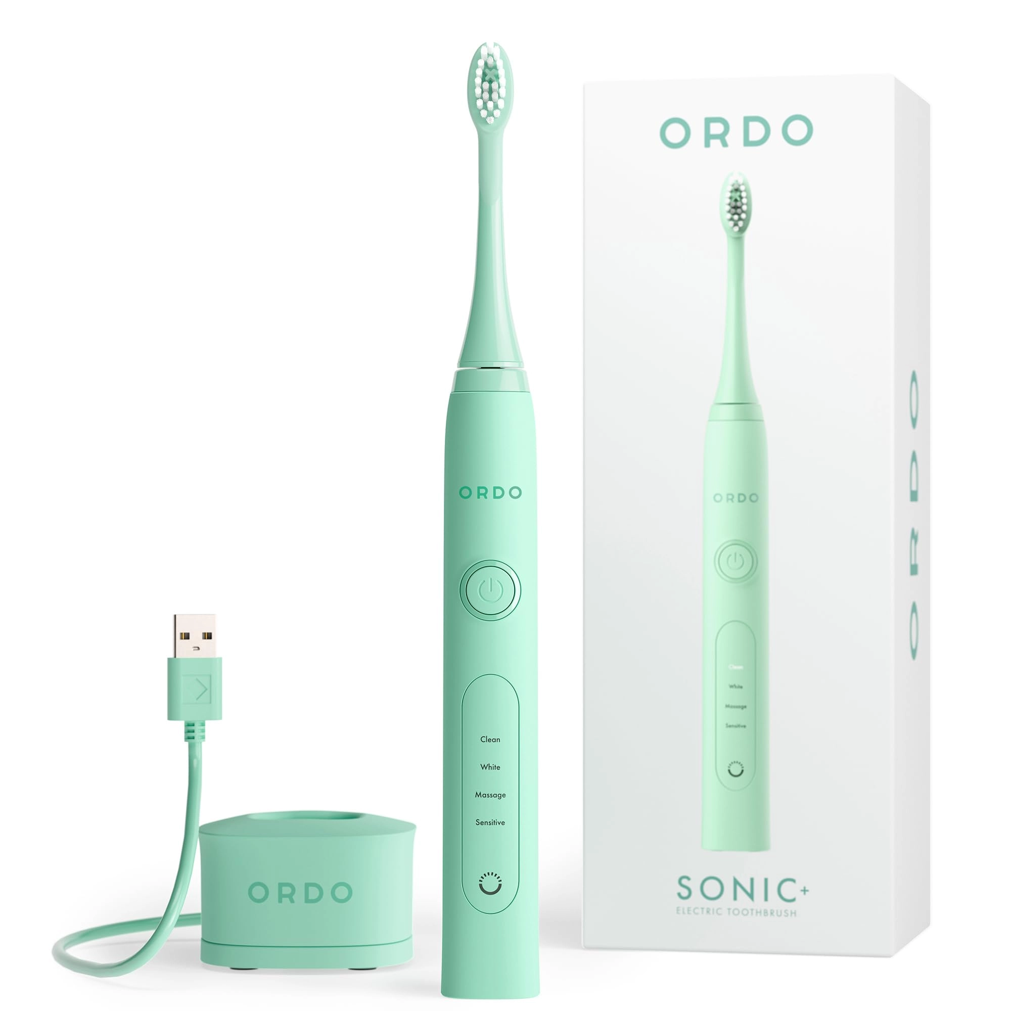 Sonic - 4 Brushing Modes Rechargeable Mint Green Starter Kit