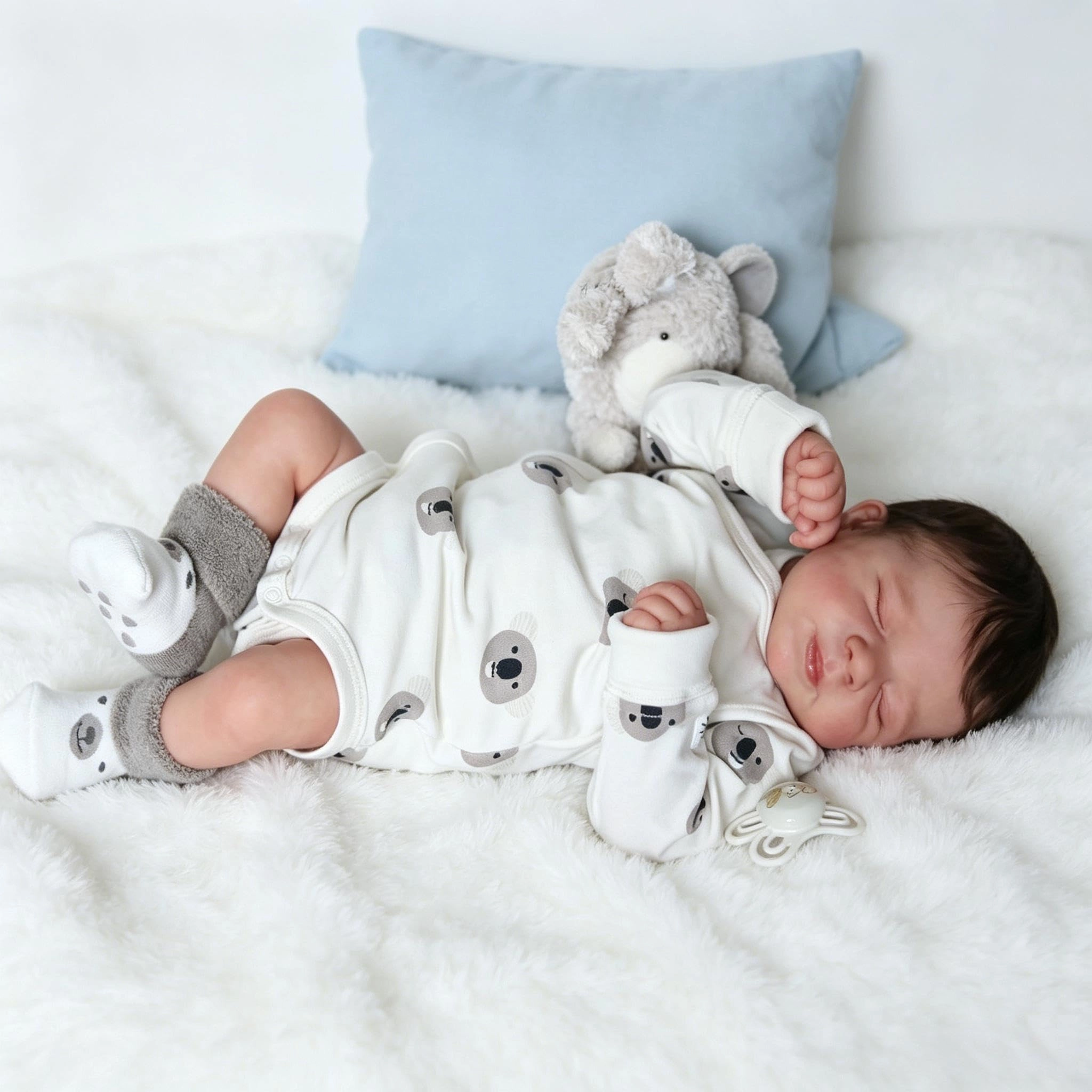 Nanjing Tianzeng Gifts Co.,Ltd Reborn Baby Doll - 18 inches Silicone Vinyl boy Ages 3+